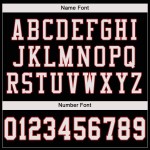 Maglia da football autentica personalizzata bianco-scarlatto in rete nera Maglia da football autentica personalizzata bianco-scarlatto in rete nera