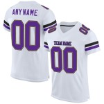 Maglia da calcio viola antica autentica personalizzata in maglia bianca e oro Maglia da calcio viola antica autentica personalizzata in maglia bianca e oro