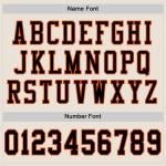 Maglia da calcio a rete nera e arancione color crema, autentica e personalizzata Maglia da calcio a rete nera e arancione color crema, autentica e personalizzata