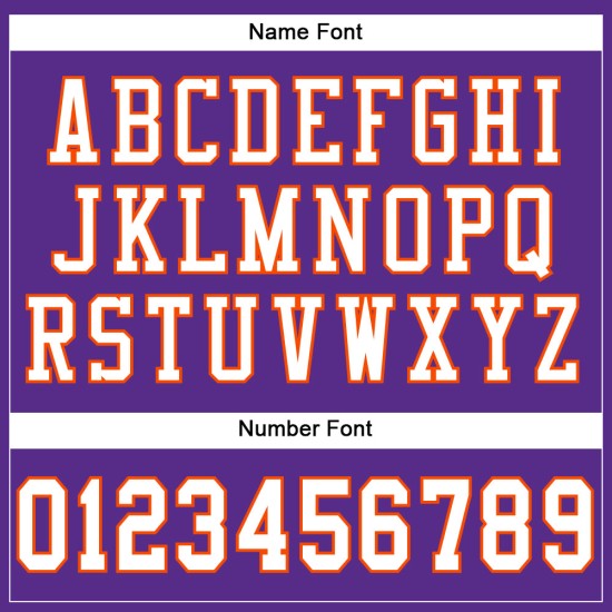 Maglia da calcio autentica personalizzata in maglia viola-arancione bianca Maglia da calcio autentica personalizzata in maglia viola-arancione bianca