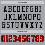 Maglia da calcio autentica personalizzata in maglia grigia, rossa e nera