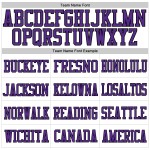 Maglia da calcio viola antica autentica personalizzata in maglia bianca e oro Maglia da calcio viola antica autentica personalizzata in maglia bianca e oro