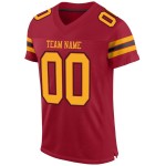 Maglia da football Cardinal personalizzata autentica in maglia oro-nera Maglia da football Cardinal personalizzata autentica in maglia oro-nera