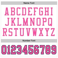 Maglia da calcio nera e bianca personalizzata, blu, autentica, rosa