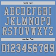 Maglia autentica azzurra personalizzata in maglia grigio-acciaio da football Maglia autentica azzurra personalizzata in maglia grigio-acciaio da football