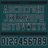 Maglia da calcio nera e bianca, maglia verde personalizzata, autentica, mezzanotte