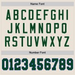 Maglia da football personalizzata retrò, verde crema, maglia reale autentica Maglia da football personalizzata retrò, verde crema, maglia reale autentica