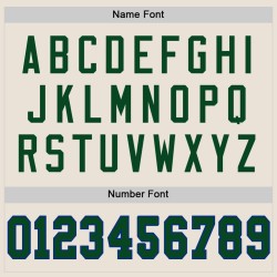 Maglia da football personalizzata retrò, verde crema, maglia reale autentica