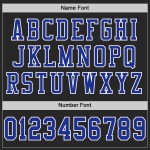 Maglia da calcio autentica personalizzata Royal-White Black
