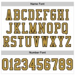 Maglia da football personalizzata in maglia autentica bianca antica, oro e nero