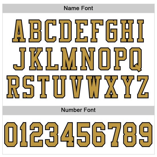 Maglia da football personalizzata in maglia autentica bianca antica, oro e nero