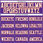 Maglia da calcio autentica personalizzata in maglia viola-arancione bianca Maglia da calcio autentica personalizzata in maglia viola-arancione bianca