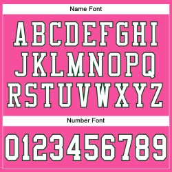 Maglia da calcio autentica personalizzata rosa, bianca e verde