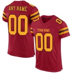 Maglia da football Cardinal personalizzata autentica in maglia oro-nera Maglia da football Cardinal personalizzata autentica in maglia oro-nera