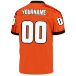 Maglia da calcio autentica retrò in maglia arancione, bianca e marrone, personalizzata Maglia da calcio autentica retrò in maglia arancione, bianca e marrone, personalizzata