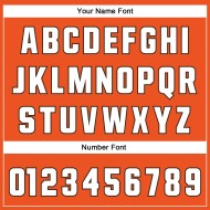 Maglia da calcio autentica retrò in maglia arancione, bianca e marrone, personalizzata