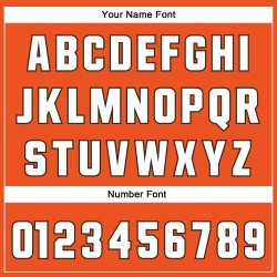 Maglia da calcio autentica retrò in maglia arancione, bianca e marrone, personalizzata Maglia da calcio autentica retrò in maglia arancione, bianca e marrone, personalizzata