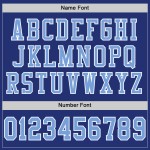 Maglia da calcio personalizzata autentica blu-bianca leggera in mesh
