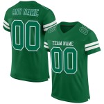 Maglia da football bianca personalizzata Kelly Green Authentic Mesh Maglia da football bianca personalizzata Kelly Green Authentic Mesh