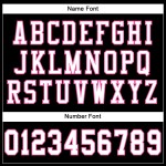 Maglia da calcio personalizzata bianca e rosa, autentica, nera Maglia da calcio personalizzata bianca e rosa, autentica, nera