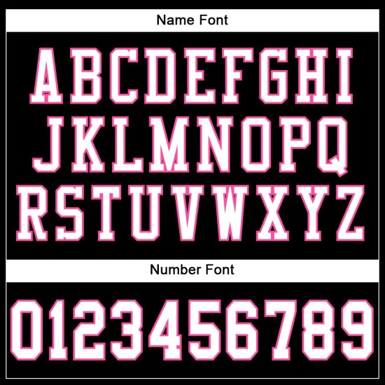 Maglia da calcio personalizzata bianca e rosa, autentica, nera Maglia da calcio personalizzata bianca e rosa, autentica, nera
