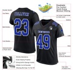 Maglia da calcio autentica personalizzata Royal-White Black