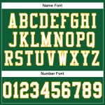 Maglia personalizzata Football Green Kelly in maglia autentica bianca e oro Maglia personalizzata Football Green Kelly in maglia autentica bianca e oro