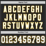 Maglia da football personalizzata in maglia bianca e oro, retrò, nera, autentica Maglia da football personalizzata in maglia bianca e oro, retrò, nera, autentica