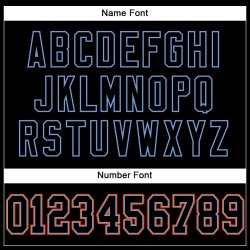 Maglia da calcio nera-arancio personalizzata, autentica, in mesh nera Maglia da calcio nera-arancio personalizzata, autentica, in mesh nera