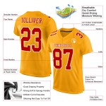 Maglia da calcio autentica personalizzata in maglia rossa e bianca Maglia da calcio autentica personalizzata in maglia rossa e bianca