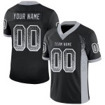 Maglia da football personalizzata Fashion Mesh Drift grigio-bianca nera Maglia da football personalizzata Fashion Mesh Drift grigio-bianca nera
