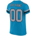 Maglia da football Panther Mesh personalizzata, autentica, blu chiaro, grigio-nera Maglia da football Panther Mesh personalizzata, autentica, blu chiaro, grigio-nera