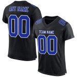 Maglia da calcio autentica personalizzata Royal-White Black