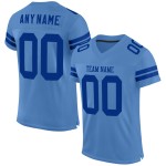 Maglia da calcio blu chiaro Royal personalizzata autentica in mesh Maglia da calcio blu chiaro Royal personalizzata autentica in mesh