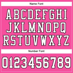 Maglia da football rosa autentica in rete bianca e nera personalizzata Maglia da football rosa autentica in rete bianca e nera personalizzata