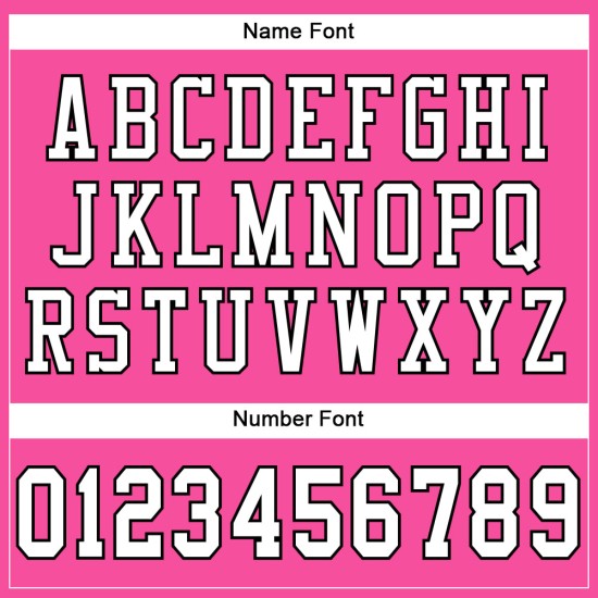 Maglia da football rosa autentica in rete bianca e nera personalizzata