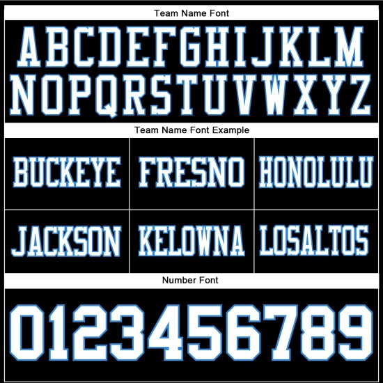 Maglia da football autentica blu in maglia bianca e nera personalizzata Maglia da football autentica blu in maglia bianca e nera personalizzata