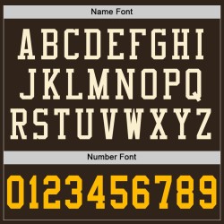 Maglia da calcio marrone oro-crema personalizzata autentica in rete Maglia da calcio marrone oro-crema personalizzata autentica in rete