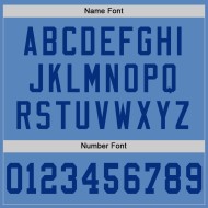 Maglia da calcio blu chiaro Royal personalizzata autentica in mesh