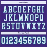 Maglia da football autentica personalizzata viola, maglia da football bianco-acqua Maglia da football autentica personalizzata viola, maglia da football bianco-acqua