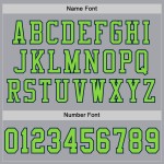 Maglia da calcio personalizzata Neon Mesh verde-grigio navy autentica Maglia da calcio personalizzata Neon Mesh verde-grigio navy autentica