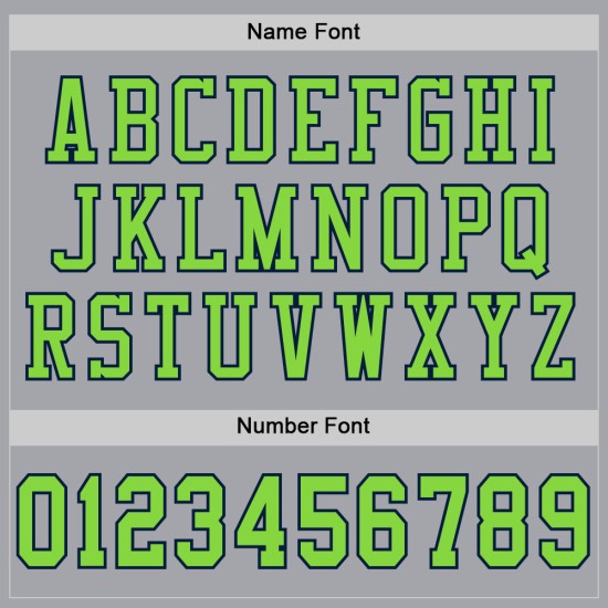 Maglia da calcio personalizzata Neon Mesh verde-grigio navy autentica Maglia da calcio personalizzata Neon Mesh verde-grigio navy autentica