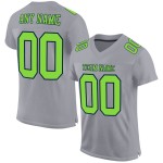 Maglia da calcio personalizzata Neon Mesh verde-grigio navy autentica Maglia da calcio personalizzata Neon Mesh verde-grigio navy autentica