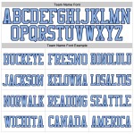Maglia da football personalizzata bianca leggera a rete blu navy autentica Maglia da football personalizzata bianca leggera a rete blu navy autentica