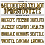 Maglia da football personalizzata in maglia autentica bianca antica, oro e nero