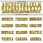 Maglia da calcio personalizzata in mesh bianca autentica, nera e oro, stile retrò