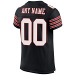 Maglia da football autentica personalizzata bianco-scarlatto in rete nera Maglia da football autentica personalizzata bianco-scarlatto in rete nera
