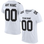 Maglia da calcio personalizzata in rete bianca, nera e grigia, autentica Maglia da calcio personalizzata in rete bianca, nera e grigia, autentica